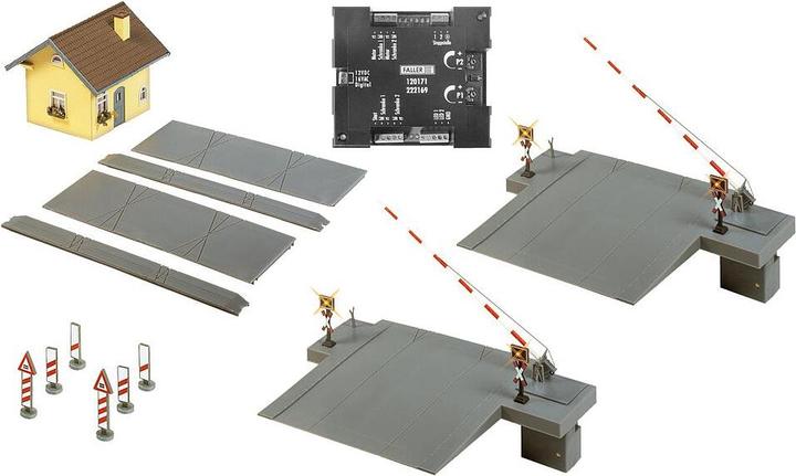 Produktbild Faller Beschrankter Bahnuebergang