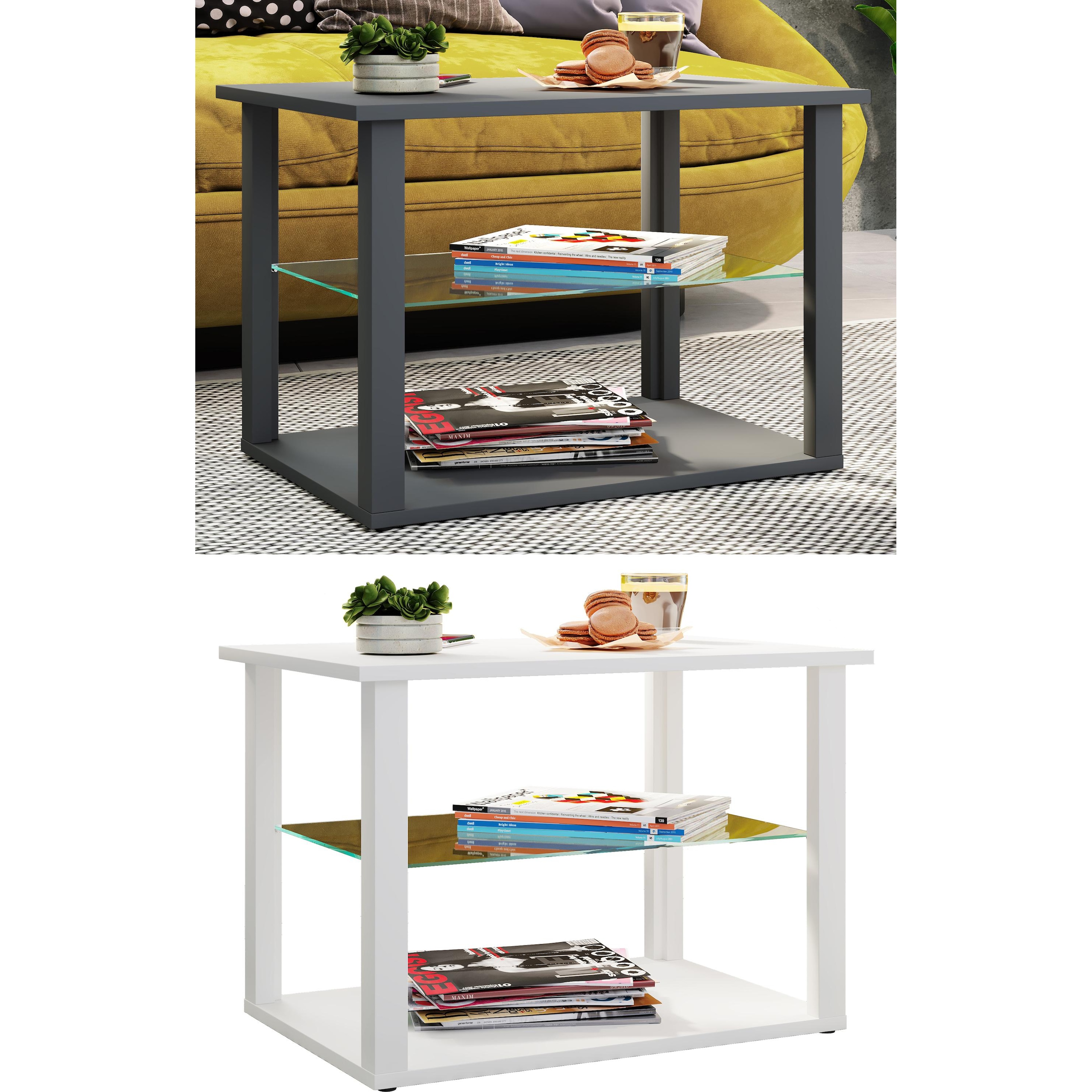 VCM, Couchtisch + Beistelltisch, Alden (65 x 45 x 45 cm)