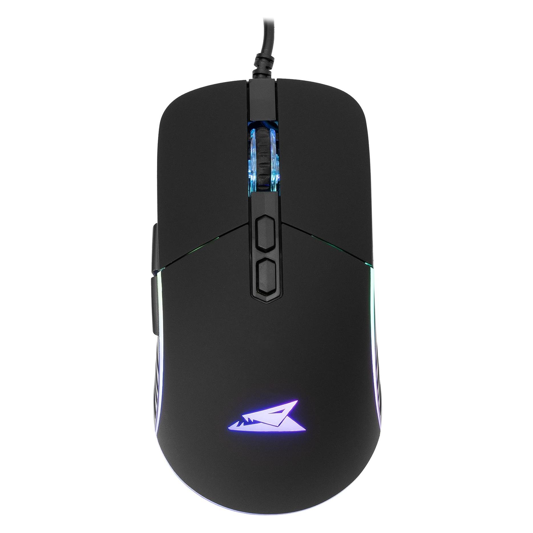 Baracuda Gaming Mouse Nautilus, 7D, 12800 Dpi, Black (Bgm-011) (Kabelgebunden), Maus, Schwarz