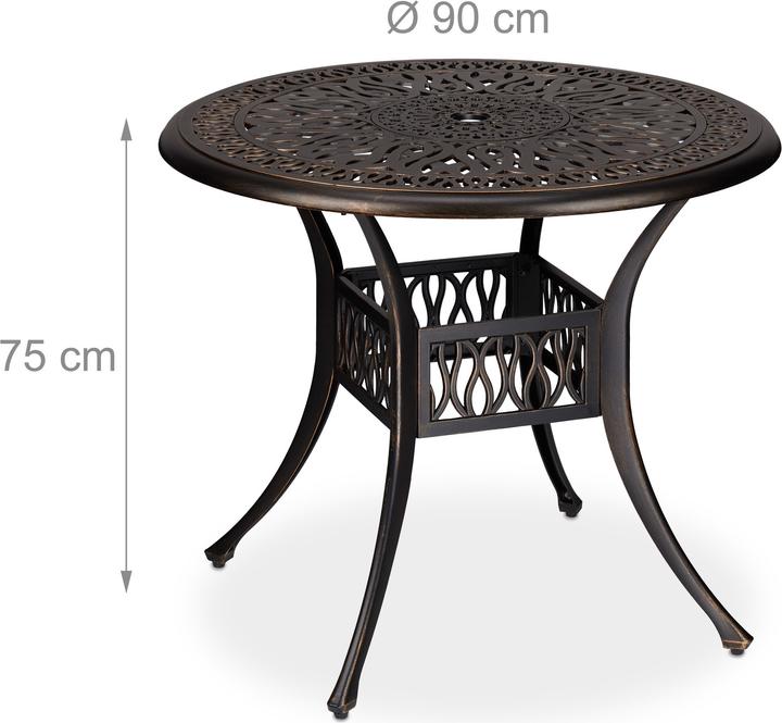 Actual product image Relaxdays garden table