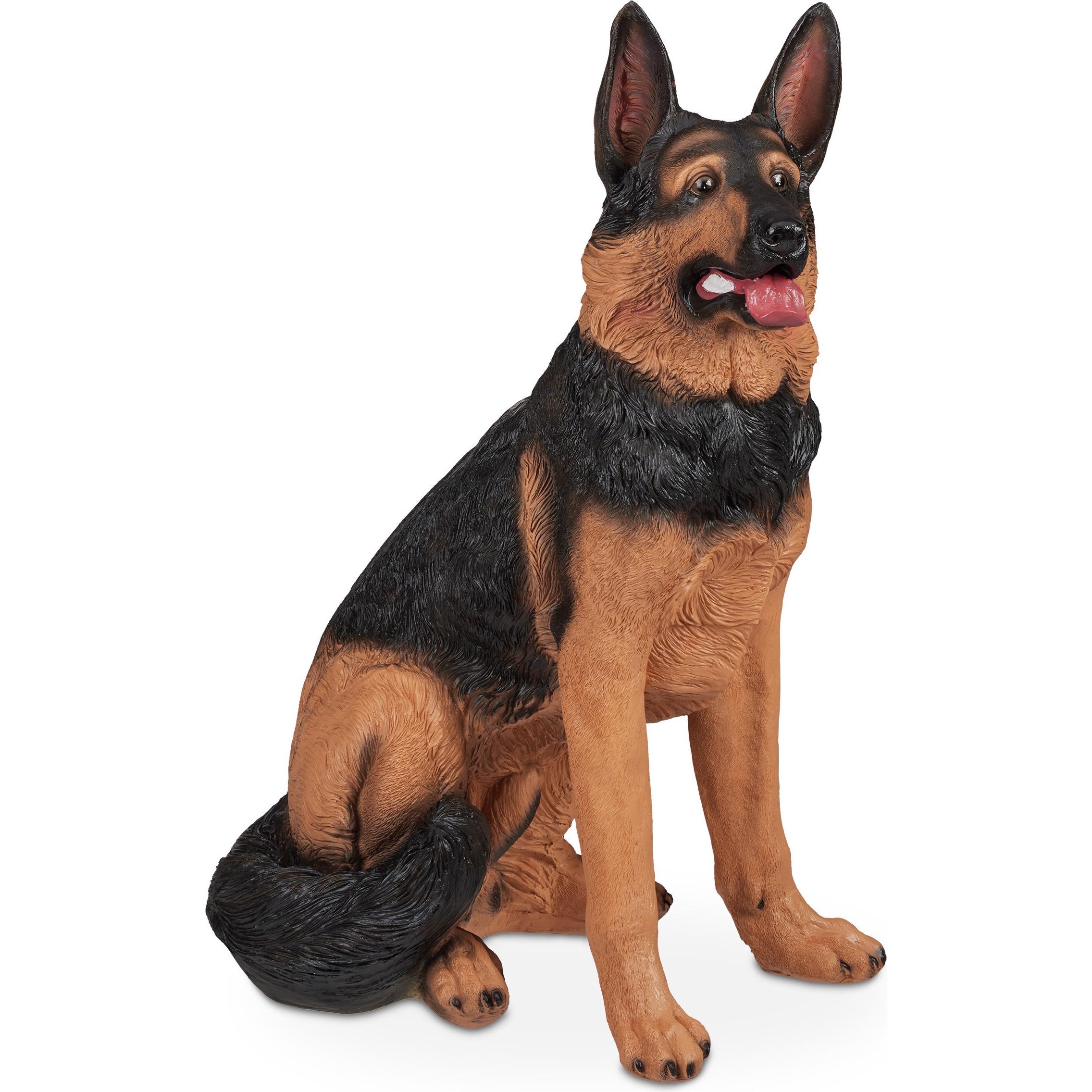 Relaxdays, Aussendekoration, Schäferhund Figur