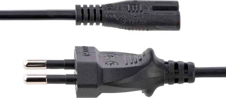 Actual product image StarTech com 3m (10ft) Laptop Power Cord, EU Plug to C7, 2.5A 250V, 18AWG, Laptop Replacement Cord (3 m)