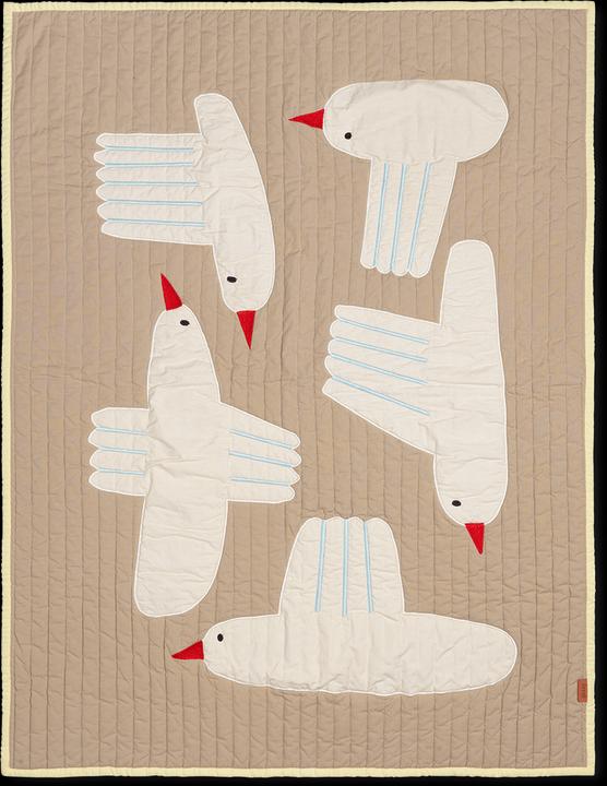 Ferm Living Bird Quilted Blanket (80 x 110 cm)