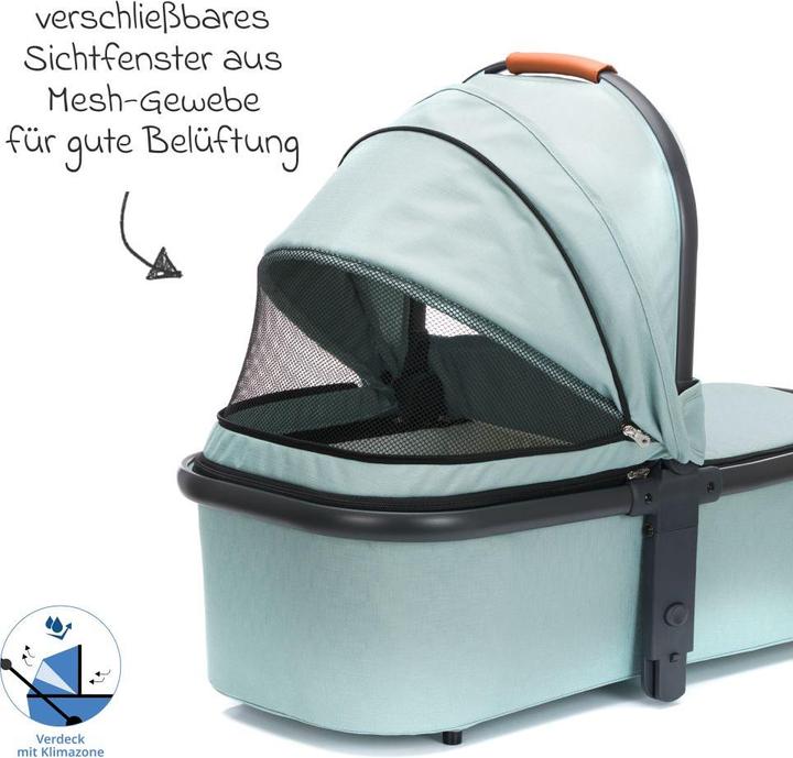 Produktbild Fillikid Kinderwagenaufsätze Babywanne für Jogger Run - Schwarz Melan