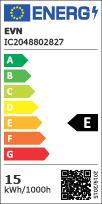 Label énergétique EVN Bande LED 48V 14.4W/m 1768lm/m 2700K L 500cm (Blanc, 500 cm, Intérieur)