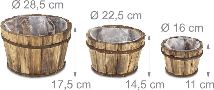 Produktbild Relaxdays Holzkübel (28.50 cm)
