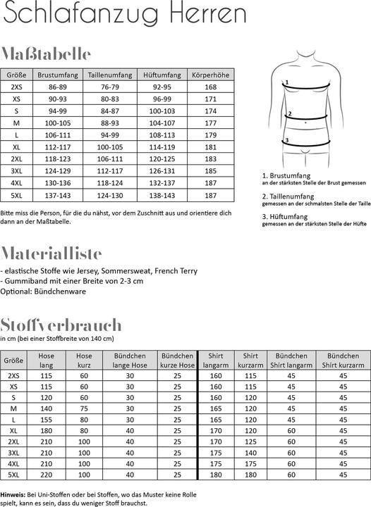 Image du produit Fadenkäfer Patron Pyjama