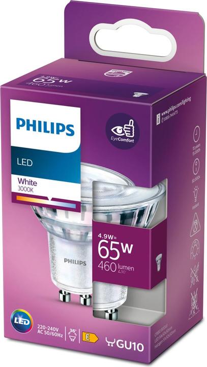 Produktbild Philips Lampe (GU10, 4.90 W, 460 lm, 1 x, E)