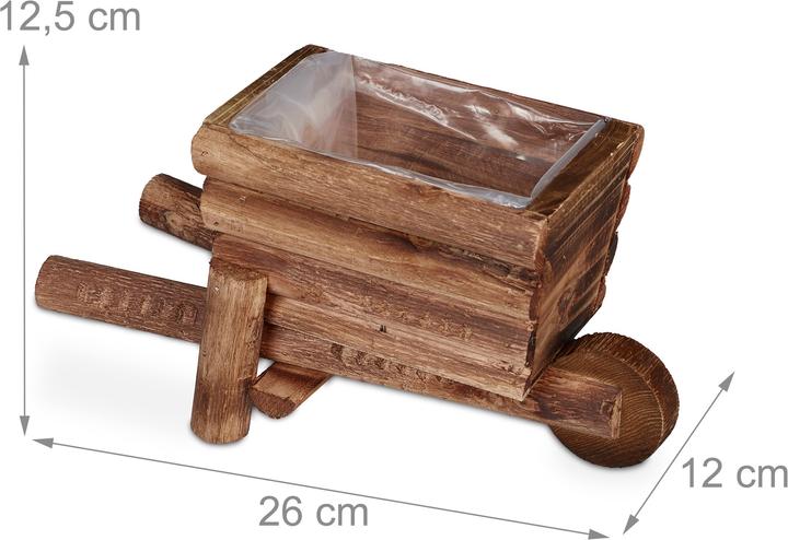 Actual product image Relaxdays Plant wheelbarrow (26 cm)