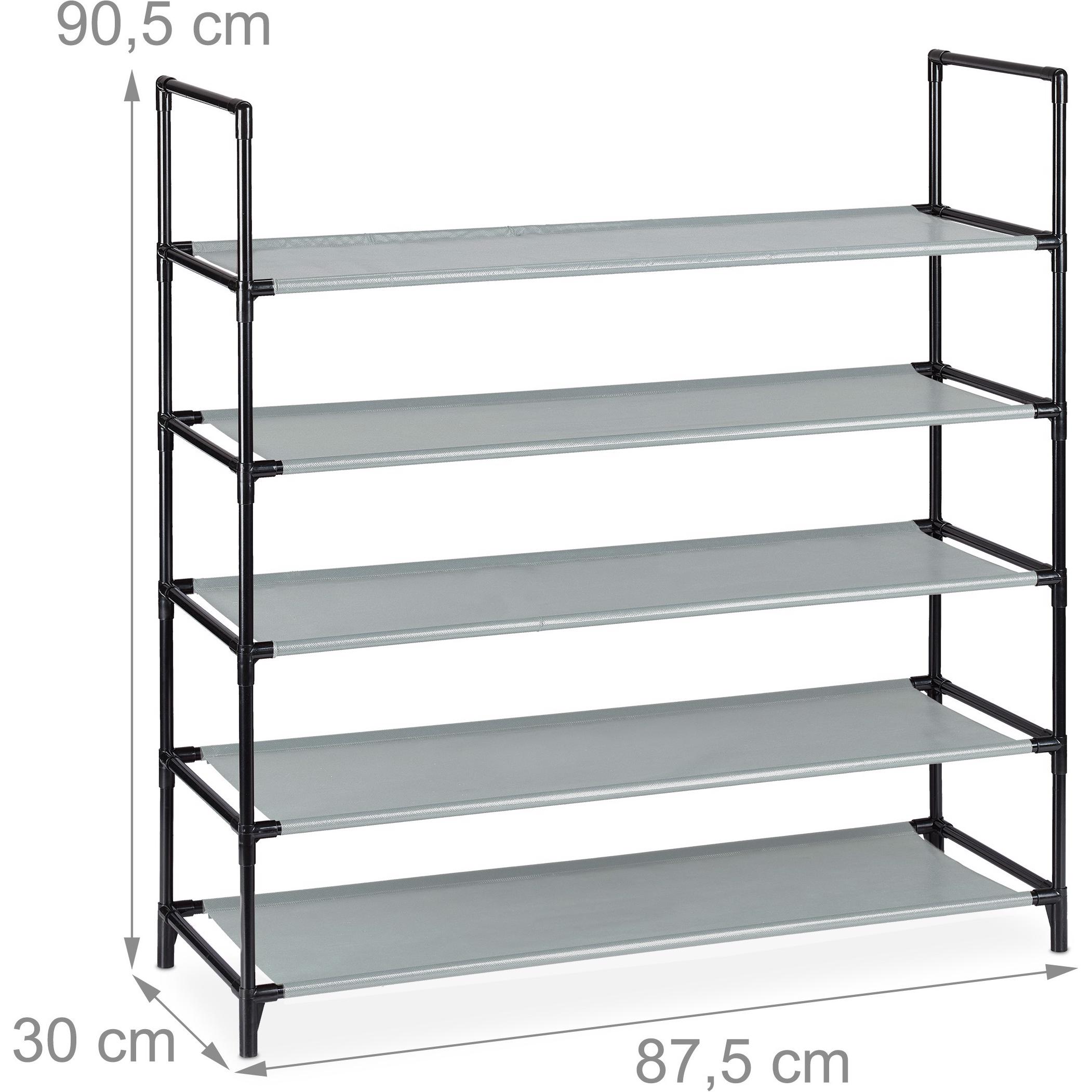 Thumbnail - Relaxdays, Schuhschrank, Baylee (87.5 x 30 x 90.5 cm)
