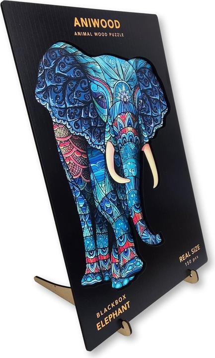Image du produit Aniwood Puzzle motif éléphant (M) (150 pièces)