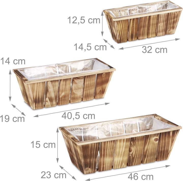 Produktbild Relaxdays Blumenkasten (46 cm)