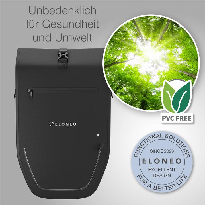 Produktbild Eloneo Fahrradtasche für Laptop (28 l, Gepäckträgertasche)