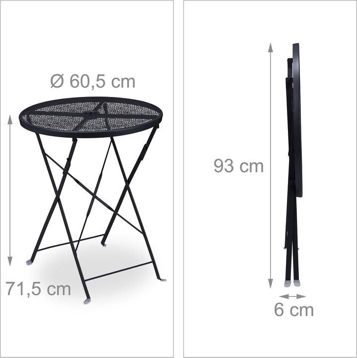 Actual product image Relaxdays Balcony table (60.50 cm)