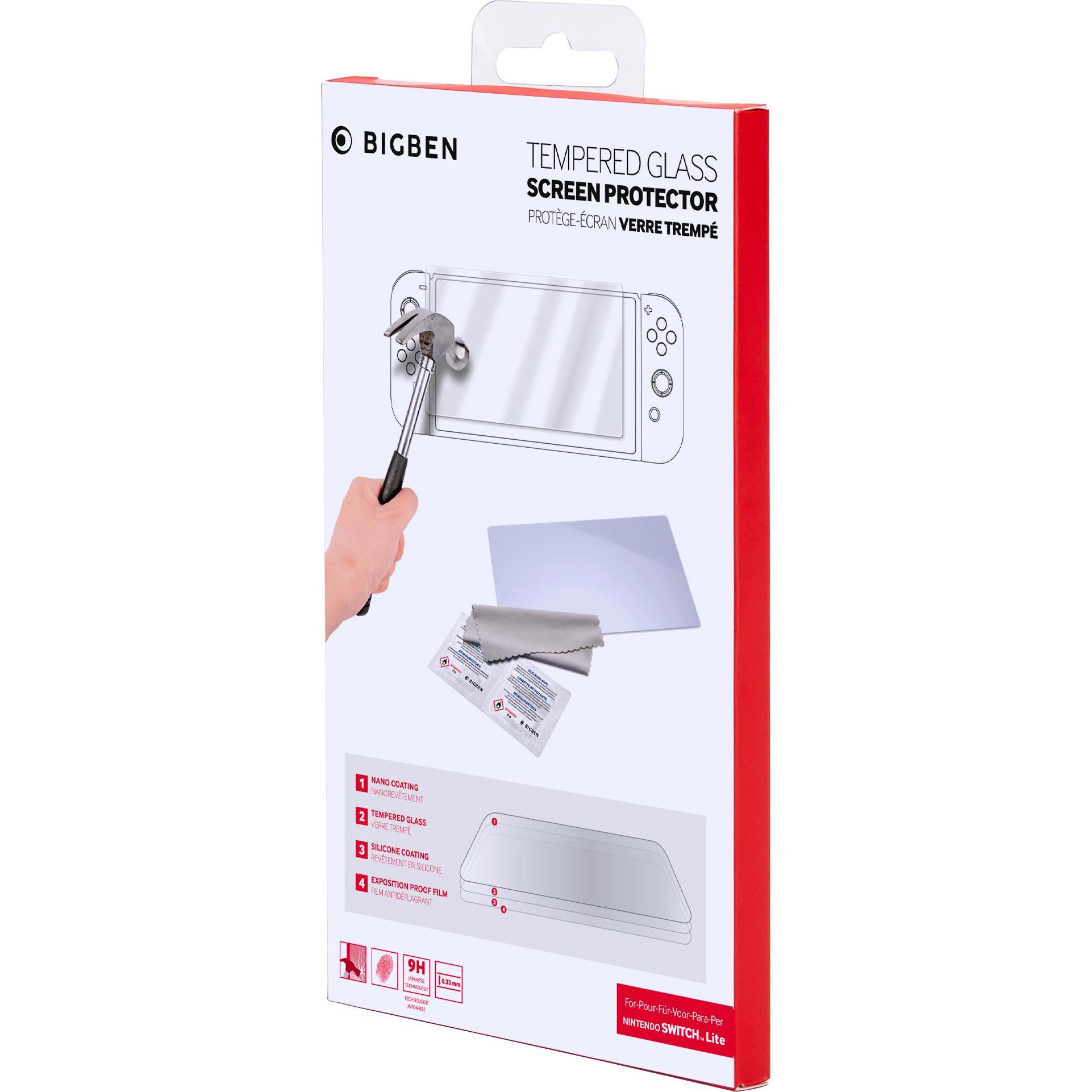 Thumbnail - Bigben Tempered Glass Screen Protector (Switch Lite), Weiteres Gaming Zubehör, Transparent