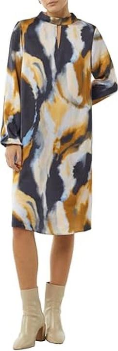 Produktbild Comma Kleid Kleid mit All-over-Print und Cut-out am Ausschnitt (42)