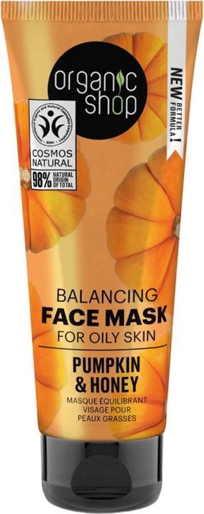 Organic Shop Balancing Face Mask for oily skin Pumpkin and Honey (75ml) (75 ml)