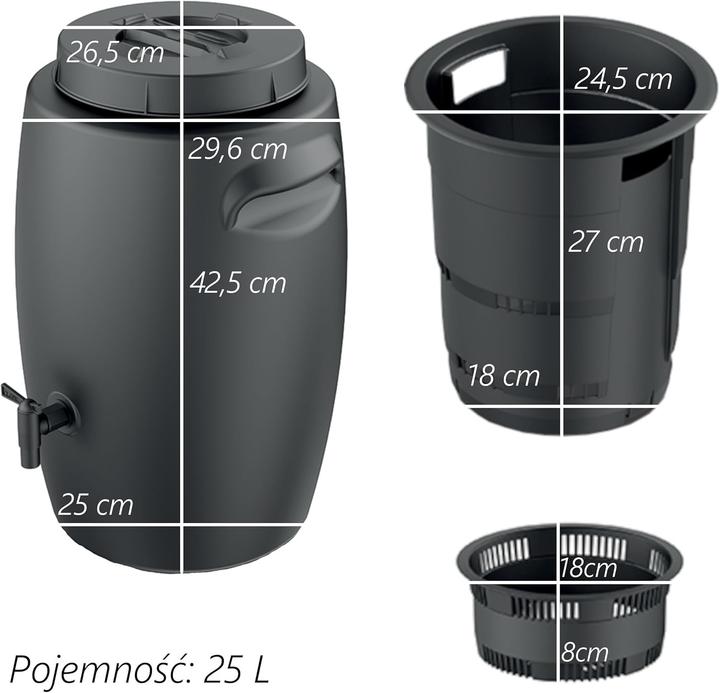 Produktbild Botle Komposteimer mit Zapfhahn (25 l)