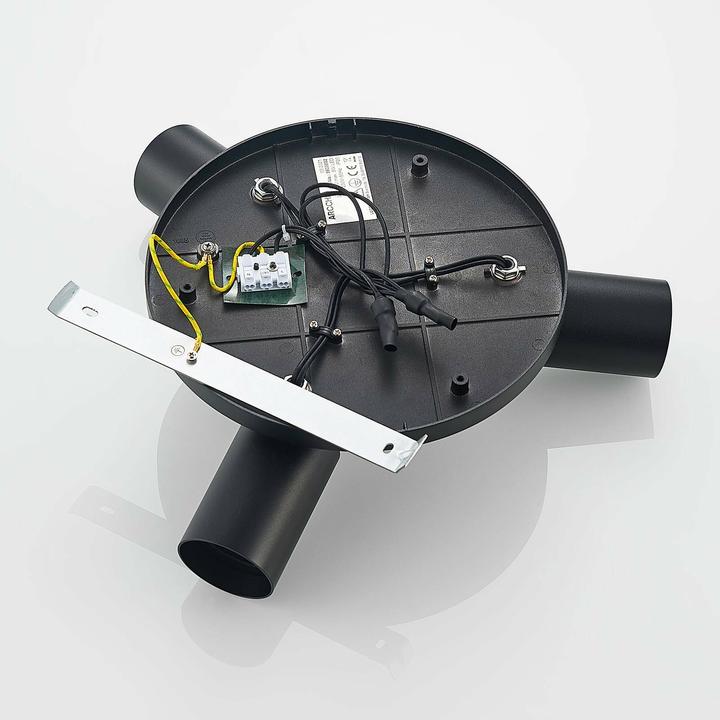 Produktbild Arcchio Brinja Deckenstrahler, rund 3-fl., schwarz (GU10)