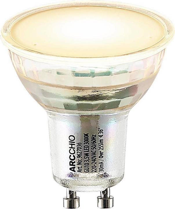 Arcchio LED-Reflektor GU10 3,5W 3.000K 120° Glas (GU10, 3.40 W, 290 lm, 1 x, F)