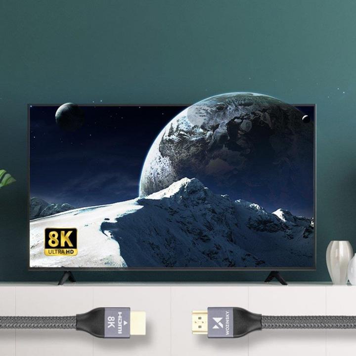 Immagine prodotto Wozinsky cavo HDMI 2.1 8K 60 Hz 48 Gbps / 4K 120 Hz / 2K 144 Hz 3 m argento (WHDMI-30) (3 m, HDMI, 2.1)