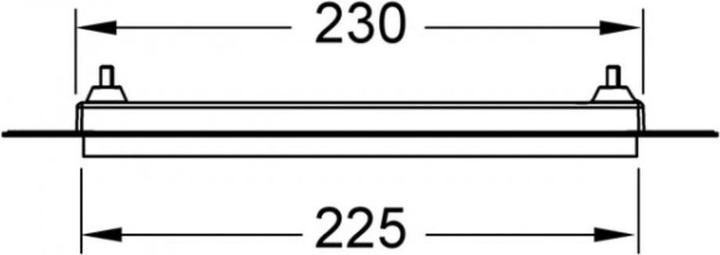 Actual product image TECE WC button set white (9240646)