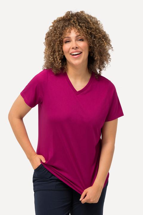 Produktbild Ulla Popken Funktionsshirt, antibakteriell, V-Ausschnitt, Halbarm (46, 48)