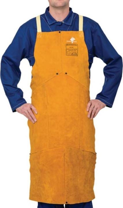 Weldas Tablier Lava Brown™ longueur env. 107 cm x l. env. 80 cm marron croûte de cuir