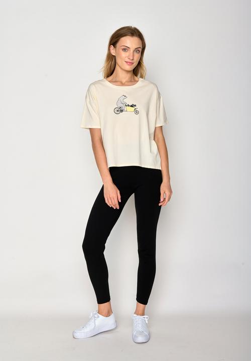 Produktbild Greenbomb Women's Bike Cargo Raccoon Feel T-Shirt (L)