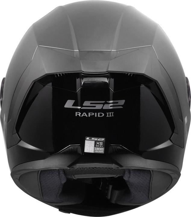 Actual product image LS2 FF820 RAPID III SOLID Integralhelm (XXS, 51 - 52 cm)