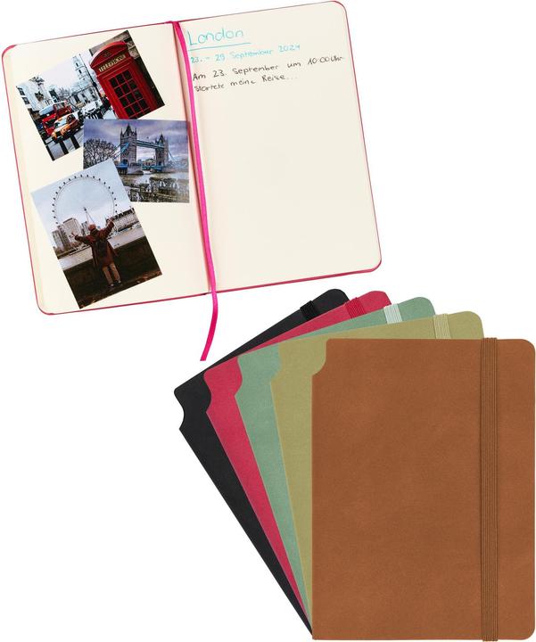 Produktbild Kolma Notizbuch Smooth A6 blanko pink (A6, Blanko, Weicher Einband)