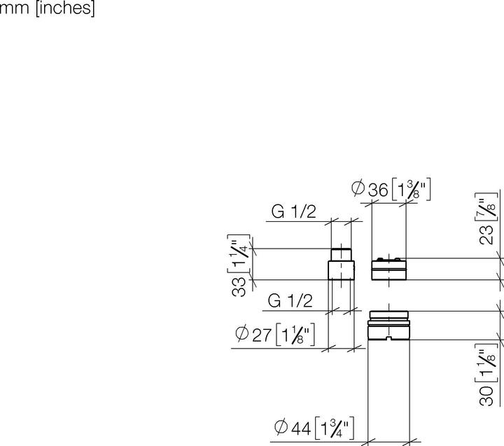 Actual product image Dornbracht Dornb extension 20mm