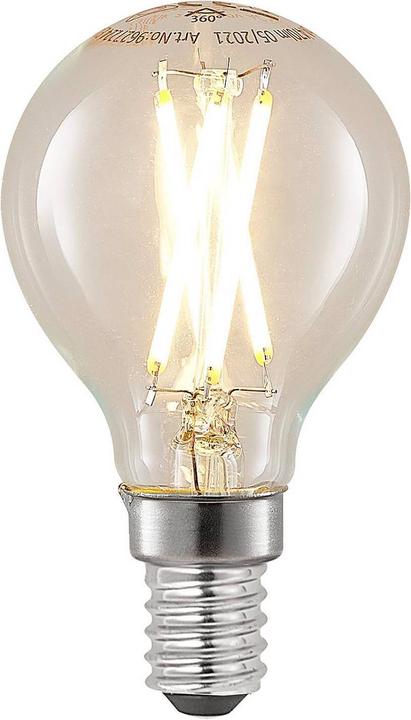 Arcchio LED-Lampe E14 4W 2.700K Filament Tropfen dimmbar (E14, 470 lm)