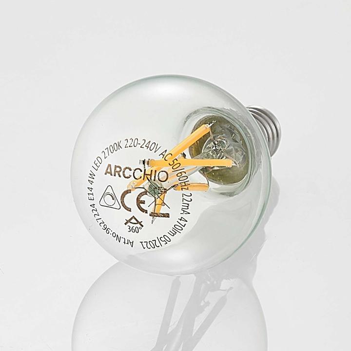 Produktbild Arcchio LED-Lampe E14 4W 2.700K Filament Tropfen dimmbar (E14, 470 lm)
