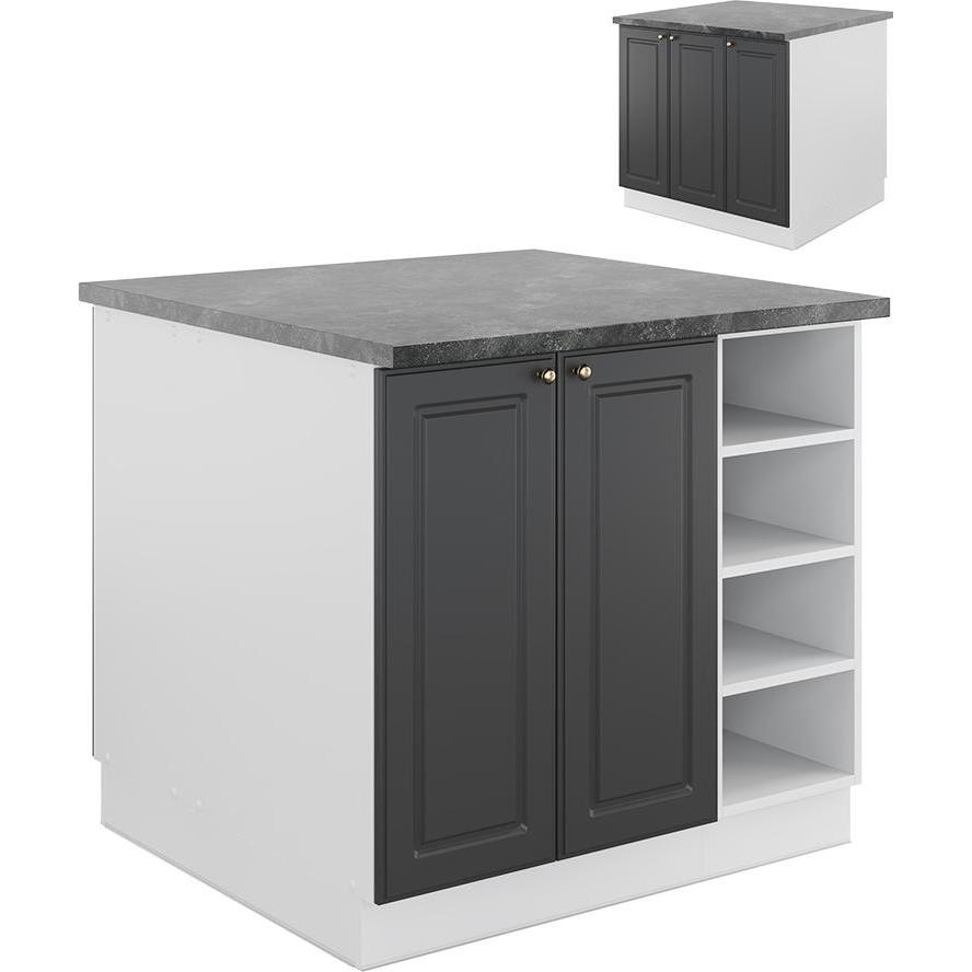 Vicco, Regal, Kücheninsel Fame-Line (90 x 82 x 90 cm)