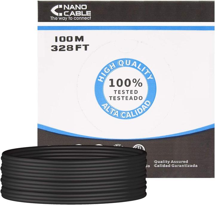 Actual product image Nanocable 10.20.0502-EXT-BK (CAT6, 100 m)