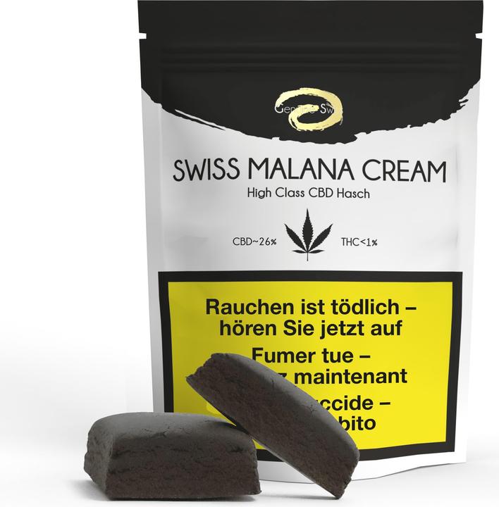 Genuine Swiss Swiss Malana Cream CBD Hash (6 g, Indoor)