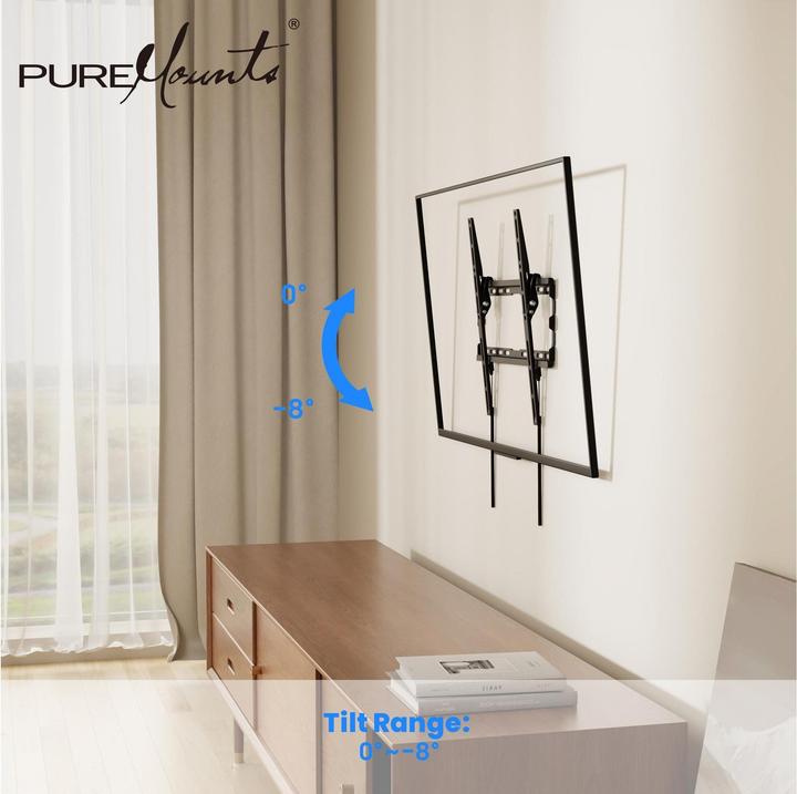 Produktbild PureMounts Wandhalterung PM-BT410 Schwarz (Wand, 45 kg)