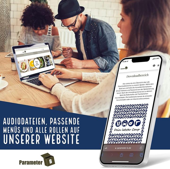 Image du produit Parameter B PARPB002 - Dein letzter Coup - Jeu du dîner mystère, pour 4 joueurs, à partir de 16 ans (édition FR) (Allemand)