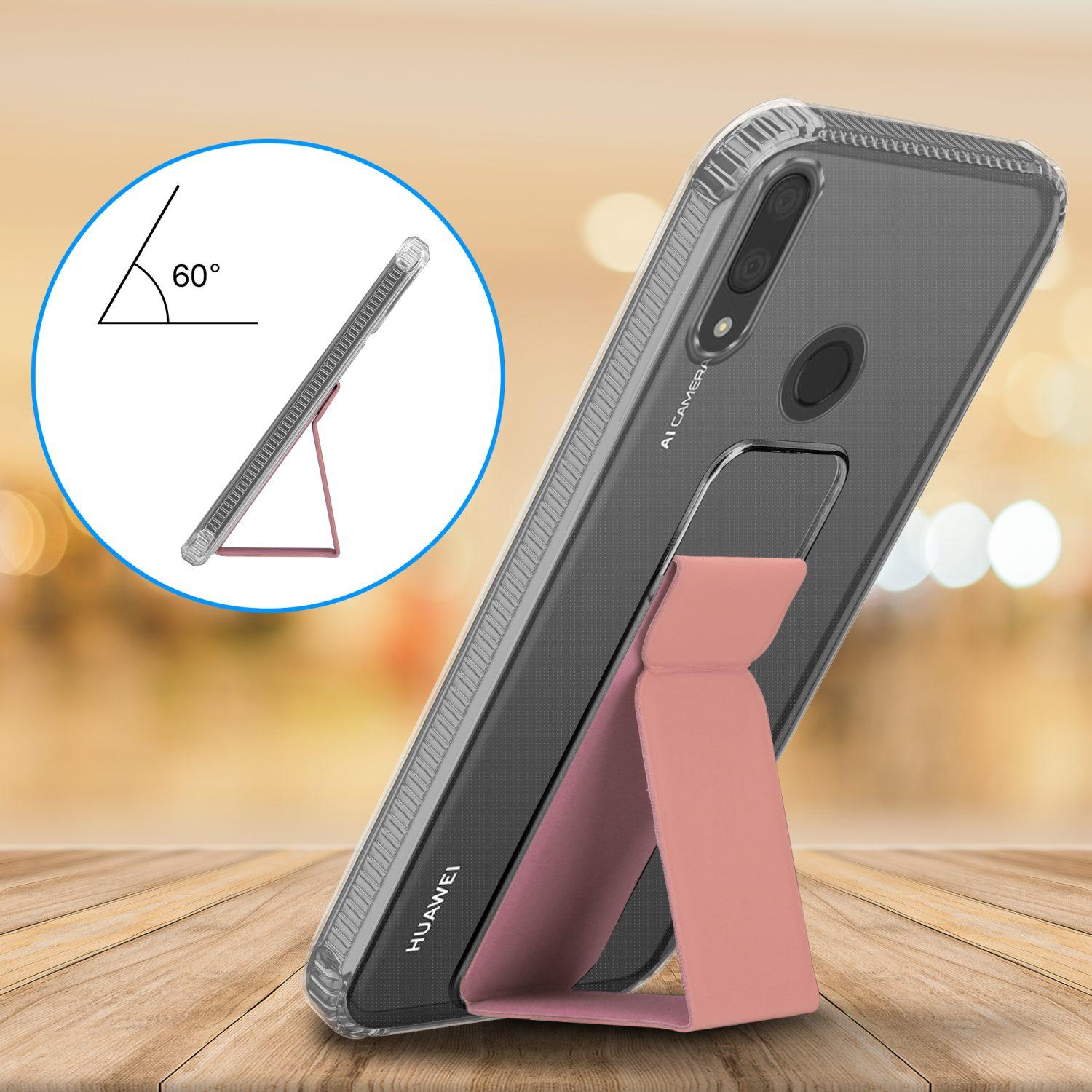 Thumbnail - Cadorabo Hülle für Huawei Y7 2019 / Y7 PRIME 2019 im TPU mit Halterung LM167 Style (Huawei Y7 Prime (2019), Huawei Y7 (2...