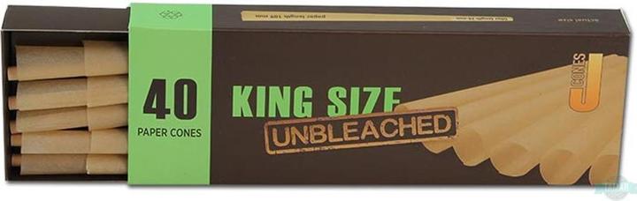 Actual product image J Ware JCones King Size Unbleached 40pcs