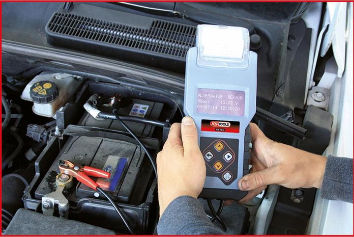 Produktbild KS Tools 12V Digital-Batterie- und Ladesystemtester mit integriertem Drucker (Hand-Multimeter)