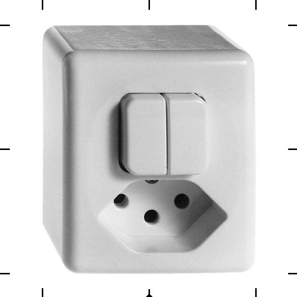 Image du produit Feller Petit combiné AP S3+bouton-poussoir/T13