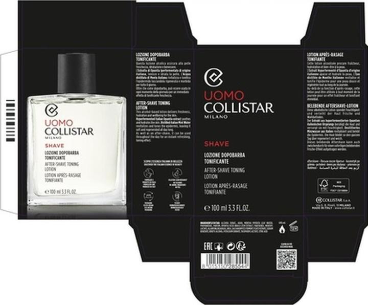 Actual product image Collistar Toning After Shave Lotion (Aftershave lotion, 100 ml)