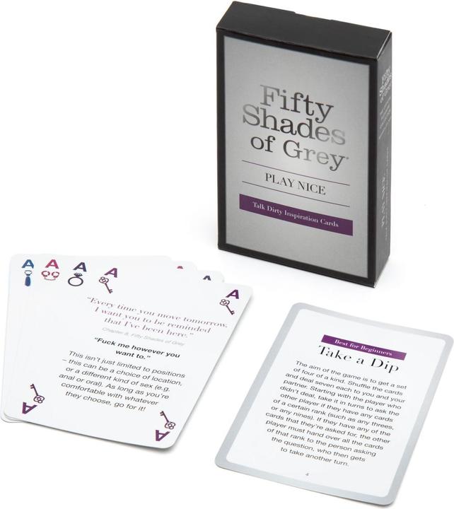 Immagine prodotto Fifty Shades of Grey Carte d'ispirazione Play Nice Talk Dirty (Compilazione del gioco, Inglese)