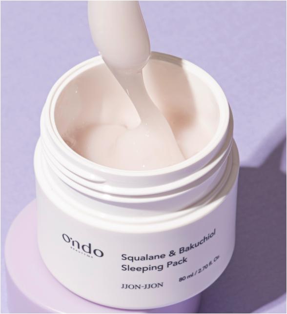 Actual product image Ondo squalane & bakuchiol sleeping pack jjon-jjon (80 ml)