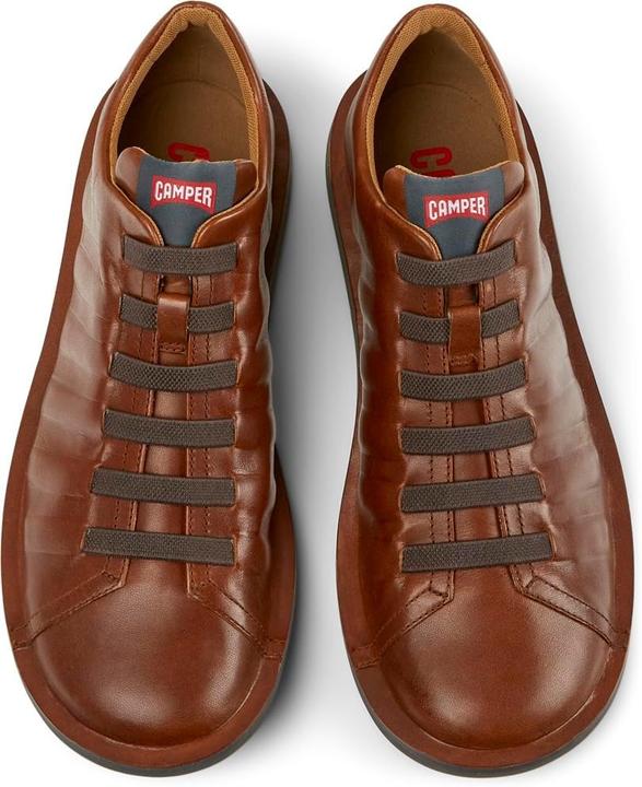 Actual product image Camper Beetle Leather Sneaker - Brown (43)