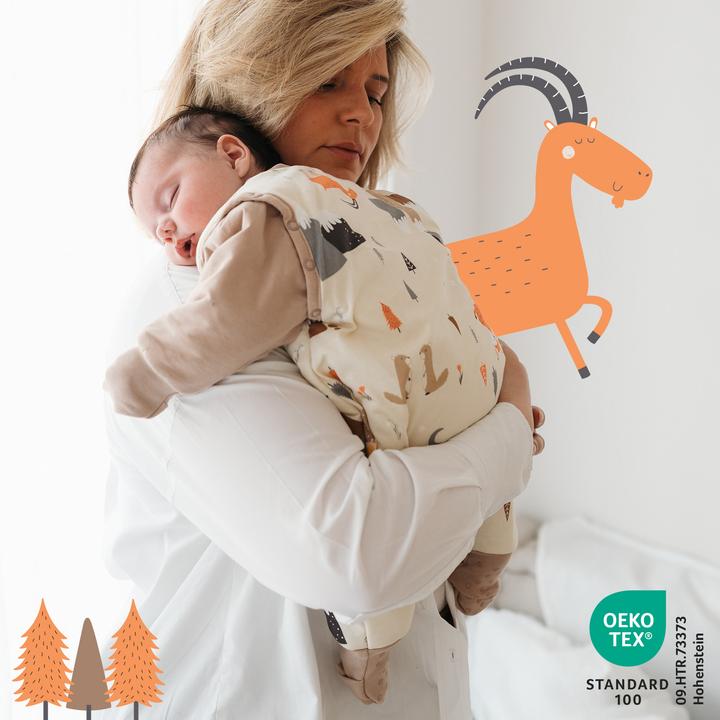 Actual product image Schlummersack Sleeping Bag with Feet & Foldable Feet Covers - 2.5 TOG (80 cm, 2.5 TOG, All-season)