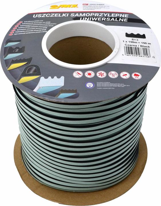 Immagine prodotto Stomil Sanok USZCZELKA DGP 8x3 CZARNA E 150mb (230 mm)