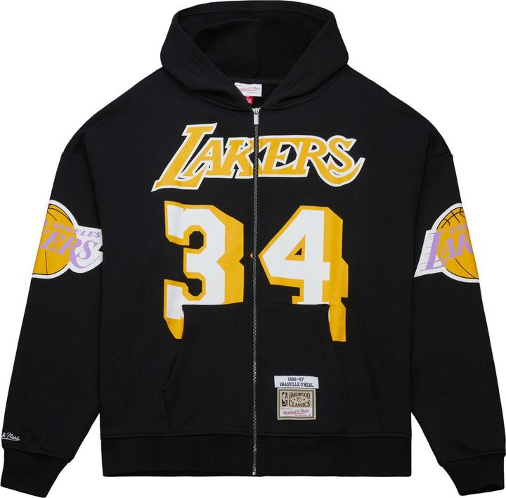 Image du produit Mitchell & Ness M&N Oversized Zip Hoody - Los Angeles Lakers Shaquille O. (M)